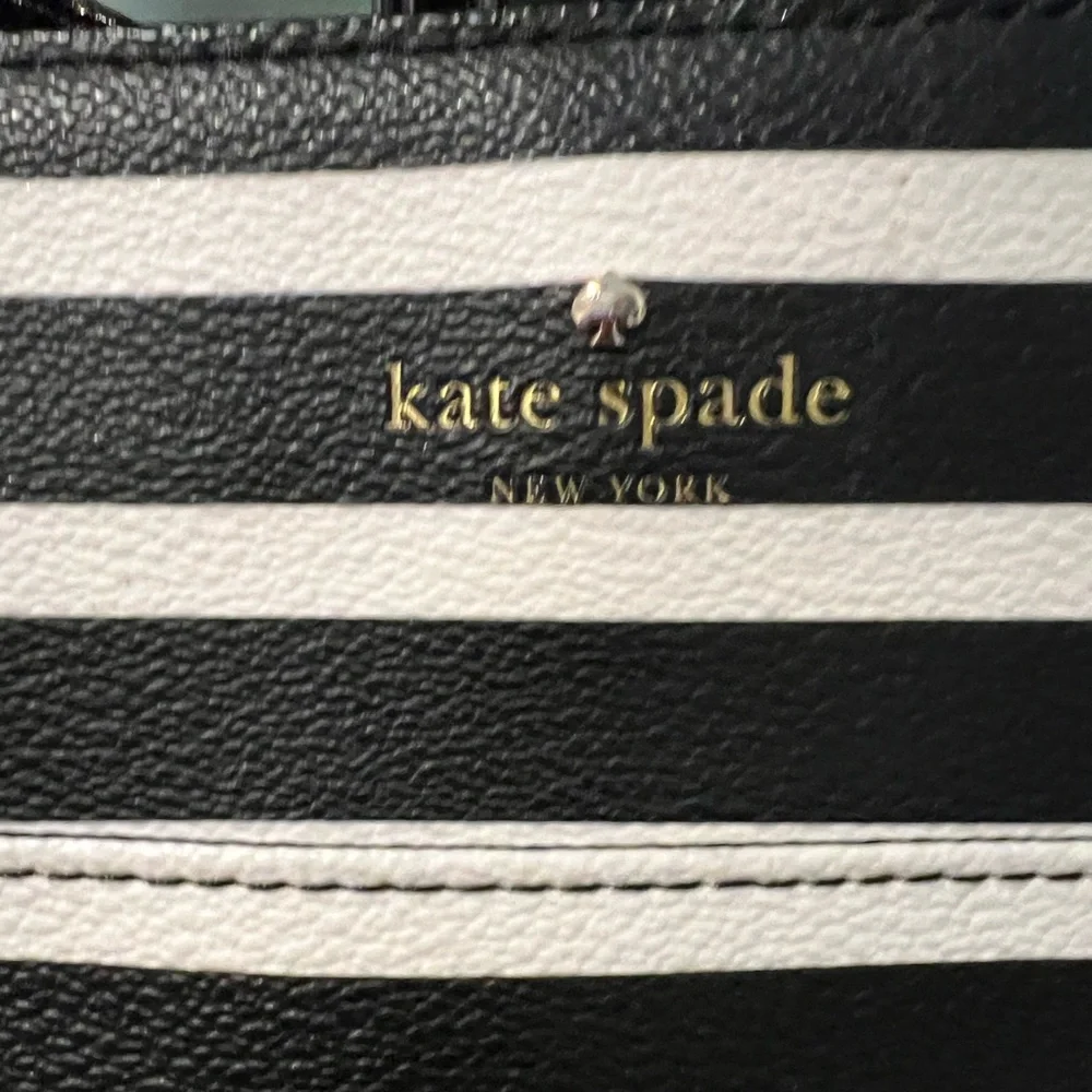 Kate Spade Tote - Blk/White/Hot Pink (Multi Color) EUC